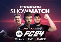 Poggers showmatch eFotbalistů roku v OC Letňany